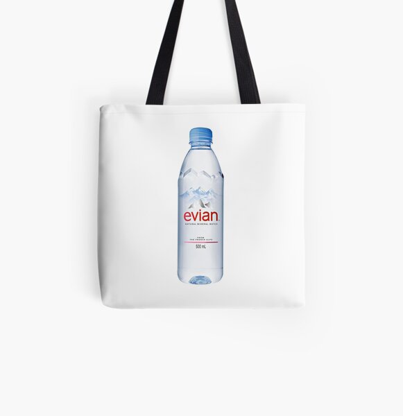 EVIAN WATER BOTTLE All Over Print Tote Bag