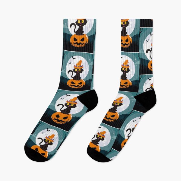 Item preview,  Halloween scary pumpkins, cat and the moon at night designed and sold by BEAUTY ⭐⭐⭐⭐⭐.