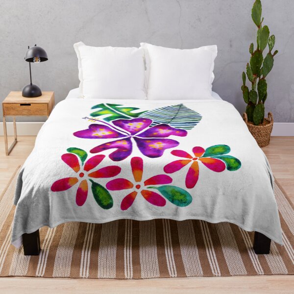 Item preview, Tropical Blooms - Purple designed and sold by artylulu.