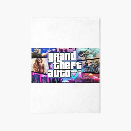 "GTA 6 Characters " Art Board Print for Sale by CliffTamas | Redbubble