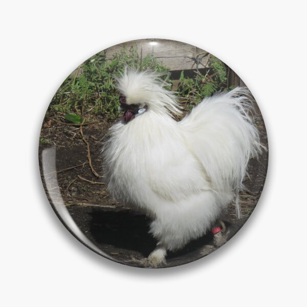 Item preview, White silkie chicken designed and sold by greentiger1.