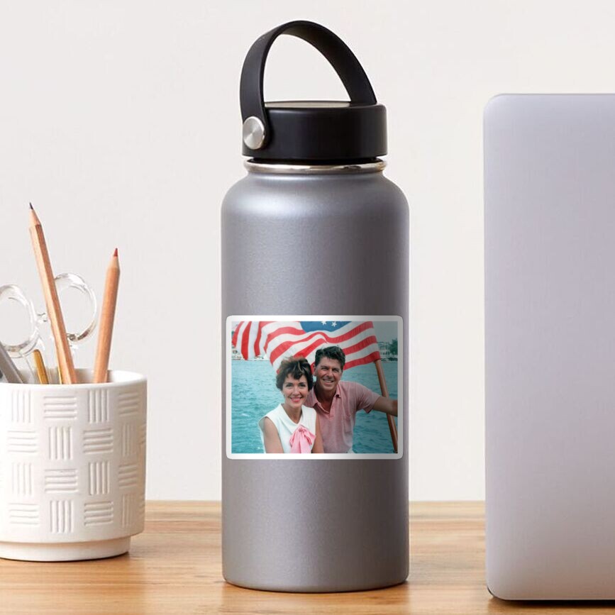 Ronald and Nancy Reagan Sticker