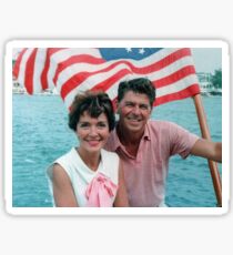 Ronald and Nancy Reagan Sticker