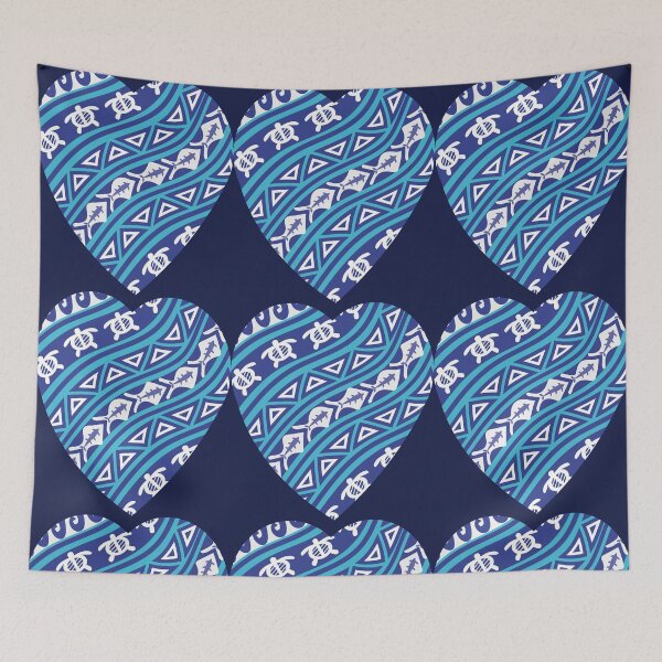 Item preview, Beating heart in the colors of the Pacific designed and sold by Nanar1984.