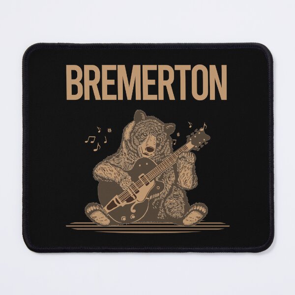 Item preview, Bear With Guitar Bremerton designed and sold by BloodMoneyTwit.