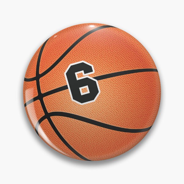 Item preview, Basketball ball number 6, six designed and sold by TheCultStuff.