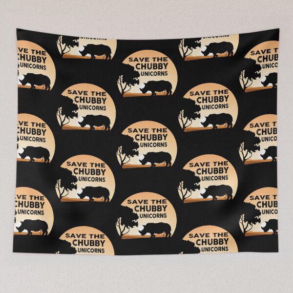 Item preview, Save The Chubby Unicorns Gift Fat Rhino Lover designed and sold by aaronbolser.
