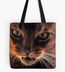 So you think I'm a domestic cat ! Tote Bag