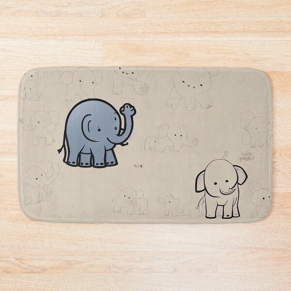Item preview, Baby Elephant Character emoji emoticon  - Created by Artificial Intelligence designed and sold by Created-by-AI.