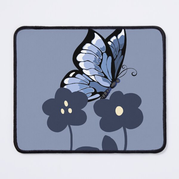 Item preview, Fluttering Blue Monarch Butterfly on Flowers designed and sold by HerartbyHer.