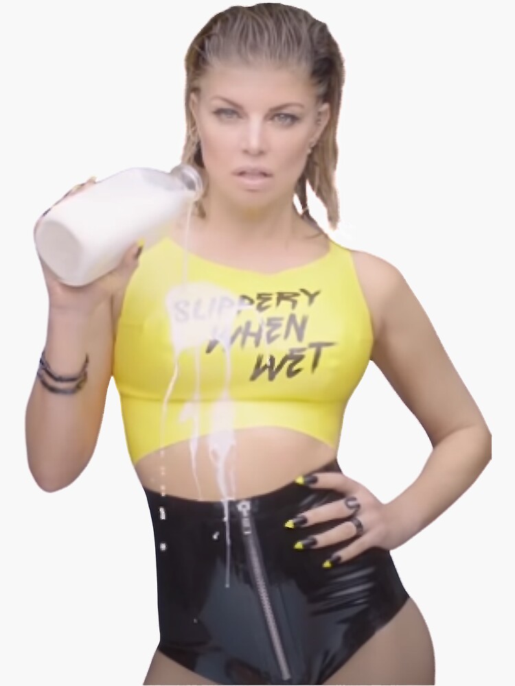 "Slippery When Wet Classic " Sticker for Sale by AmberMartin12 Redbubble