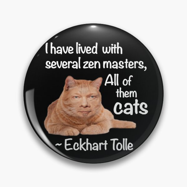 Item preview, Eckhart Tolle Zen Master Cat designed and sold by SubtleSplit.