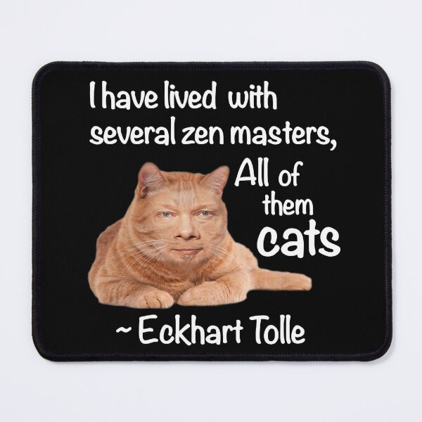 Item preview, Eckhart Tolle Zen Master Cat designed and sold by SubtleSplit.