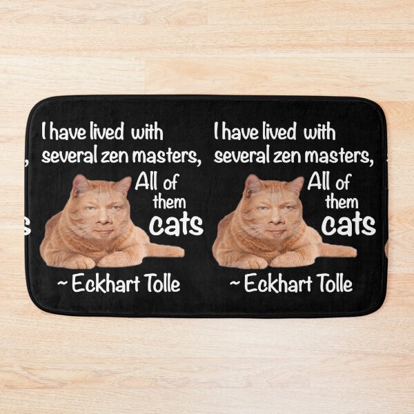 Item preview, Eckhart Tolle Zen Master Cat designed and sold by SubtleSplit.