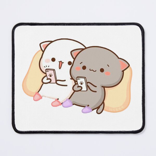 Item preview, Peach and Goma Cute Couple Cats designed and sold by jovanx011.