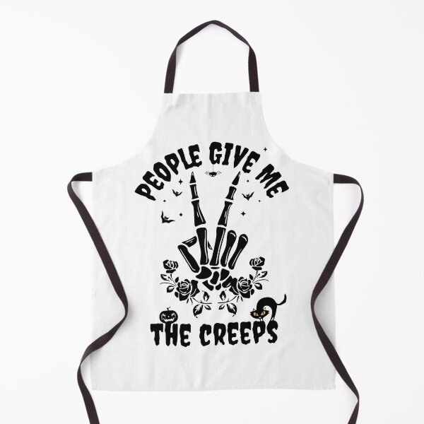 Item preview, Halloween People Give Me The Creeps Horror Black Cat Gift designed and sold by SpookySeasonTee.