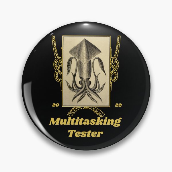 Item preview, 'Multitasking Tester' Old Book Calamari Graphic - Funny Quotes Designs for T-shirts, stickers and other accessories designed and sold by Ridiculam Toga.