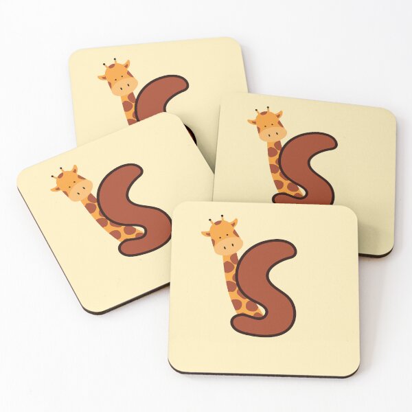 Item preview, Giraffe Monogram Letter S designed and sold by Lyssarien.