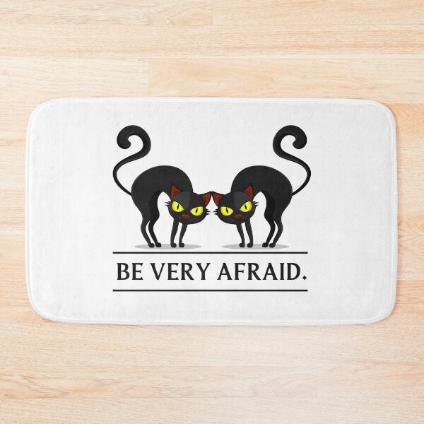 Item preview, Be very afraid, 2 black cats designed and sold by moxdesign.