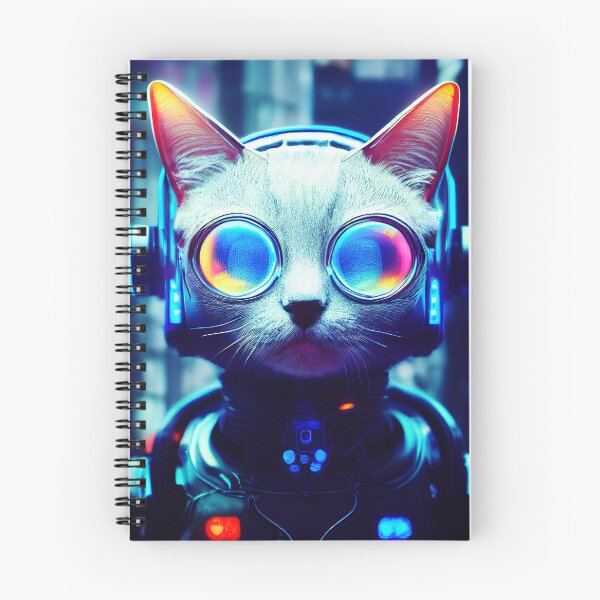 Item preview, Cyberpunk Cat 4 - Anime Kawaii Cartoon Art designed and sold by lematworks.