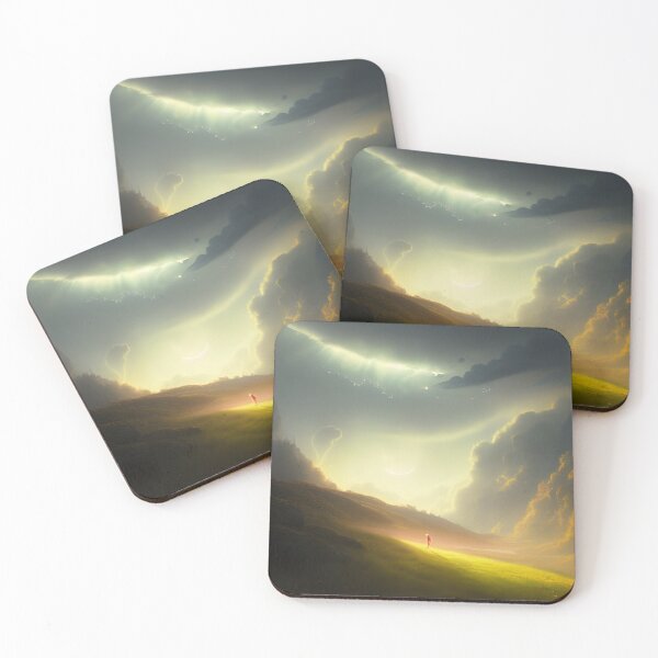Item preview, Bautiful Landscape with Someone in Red designed and sold by Wolfi51.