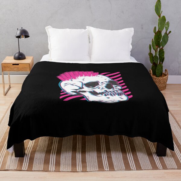 Item preview, Punk Skull Glitch Pullover Sweatshirt designed and sold by homeserpu.