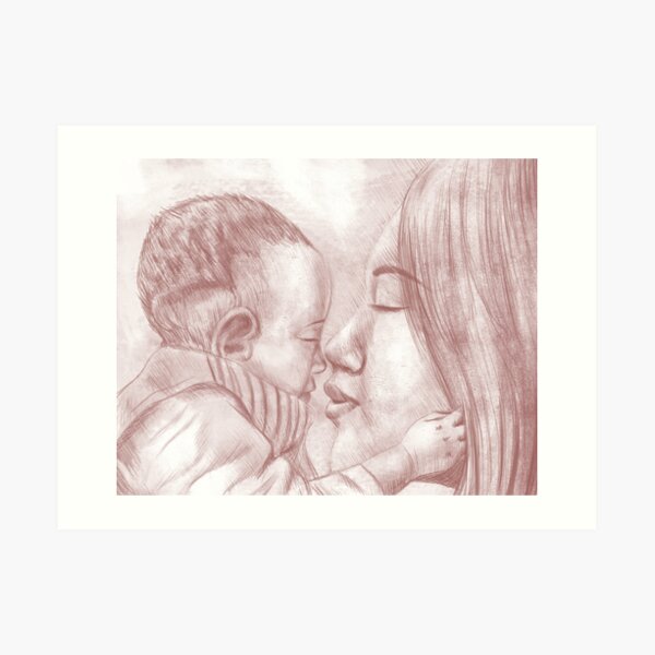 Closeness of Mother and Baby Art Print