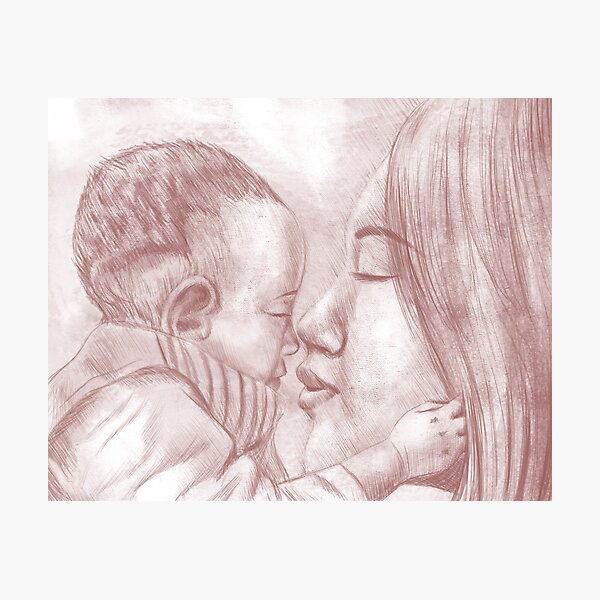 Closeness of Mother and Baby Photographic Print