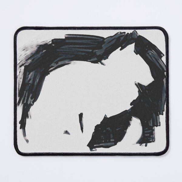 Item preview, silently waiting (minimalist cat silhouette painting) designed and sold by revioLATE.