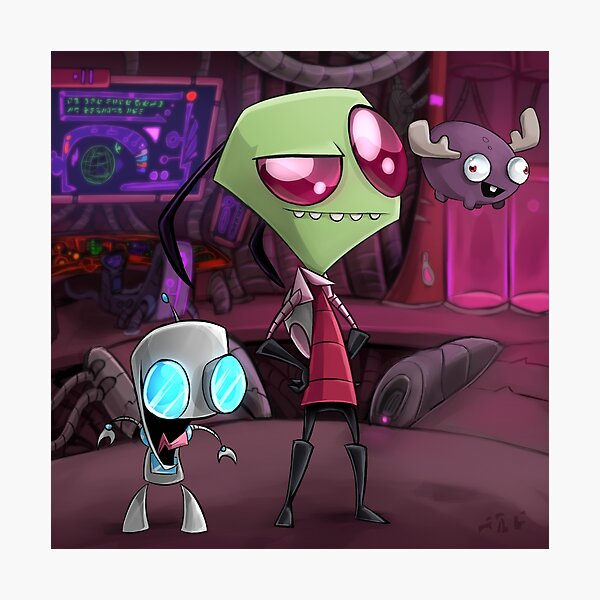Invader Zim Gir Photographic Prints for Sale | Redbubble