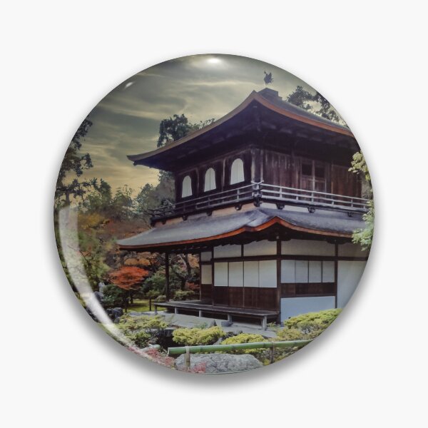 Item preview, Kyoto Silver Temple Ginkakuji Architecture Landscape Nature Japan designed and sold by XIX361ART.