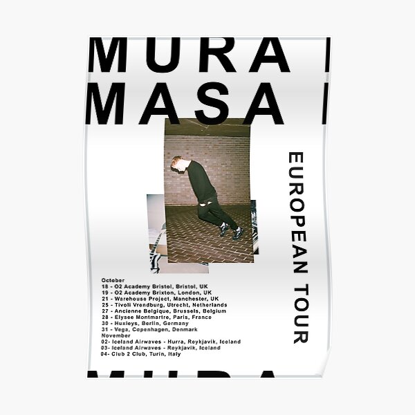 Mura Masa Europe Tour Poster Poster