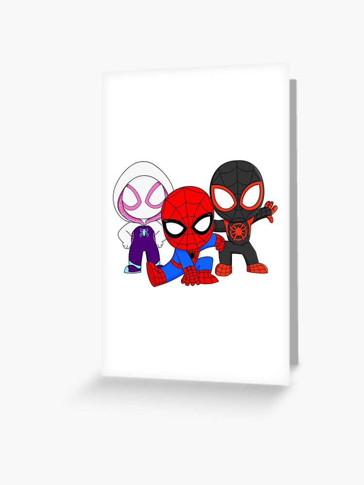 Cute spiders friends, spider ghost girl, cute baby spidey black, amazing  friends, cartoon ghost  Greeting Card for Sale by DariaMiller