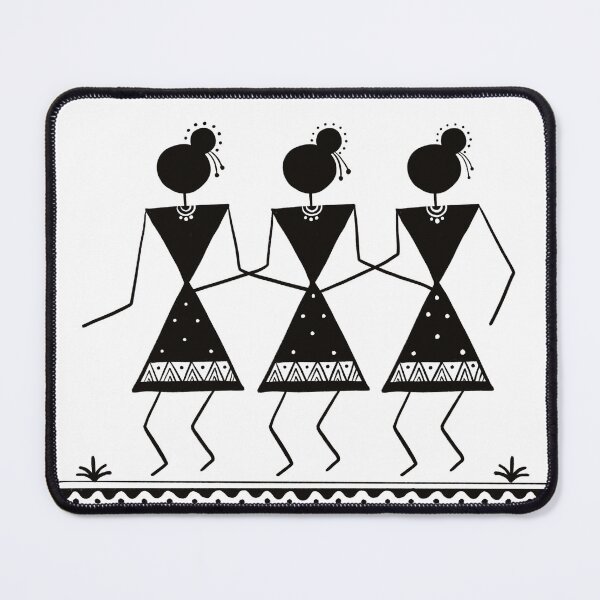 Item preview, Warli Friends designed and sold by Soma Chakraborty Debnath.