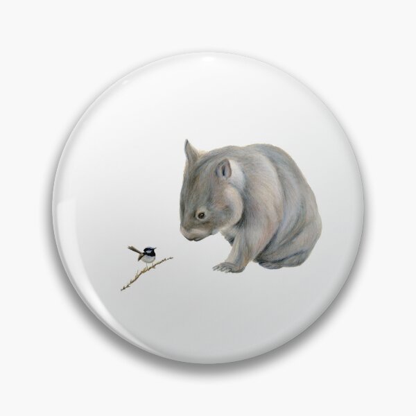 Item preview, Happy Wombat and Wren designed and sold by RachaelCurryArt.
