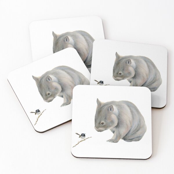 Item preview, Happy Wombat and Wren designed and sold by RachaelCurryArt.