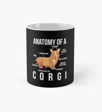 Anatomie eines Corgis Tasse