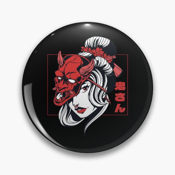 Item preview, Japanese girl with demon mask designed and sold by DerSenat.