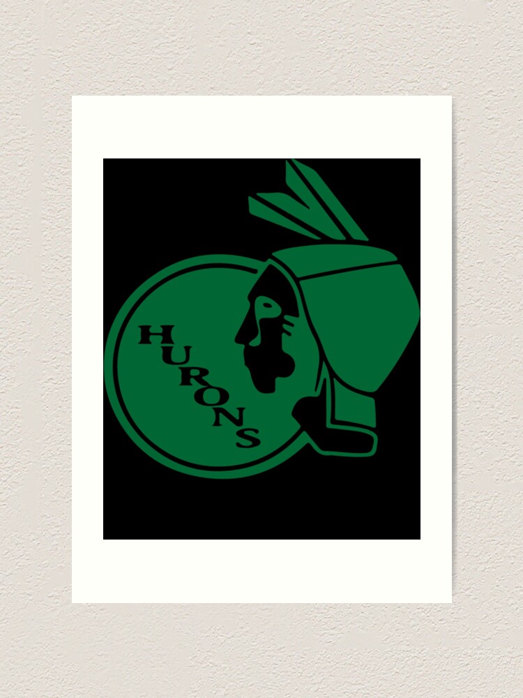 "Vintage hurons logo" Art Print for Sale by ChristinaAlvara Redbubble