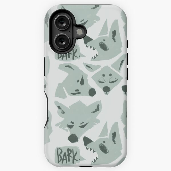 Item preview, moodier dogs bark (grey dog pattern) designed and sold by revioLATE.