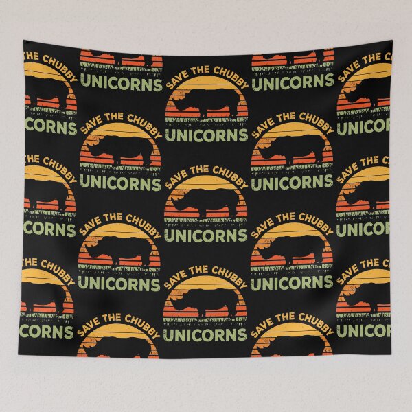 Item preview, Save The Chubby Unicorns Rhino Rhinoceros African Animal designed and sold by aaronbolser.