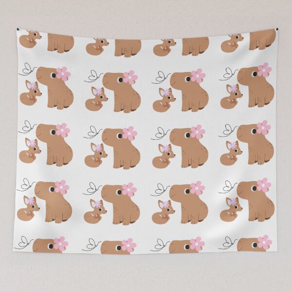 Item preview,  Cute Capybara And Fox designed and sold by Tamas Das.