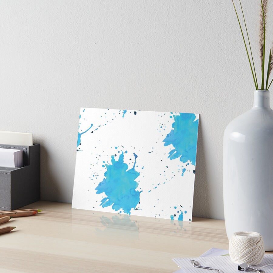 Color Blot Spots Blue Watercolor " Art Board Print By Lex-Sky | Redbubble