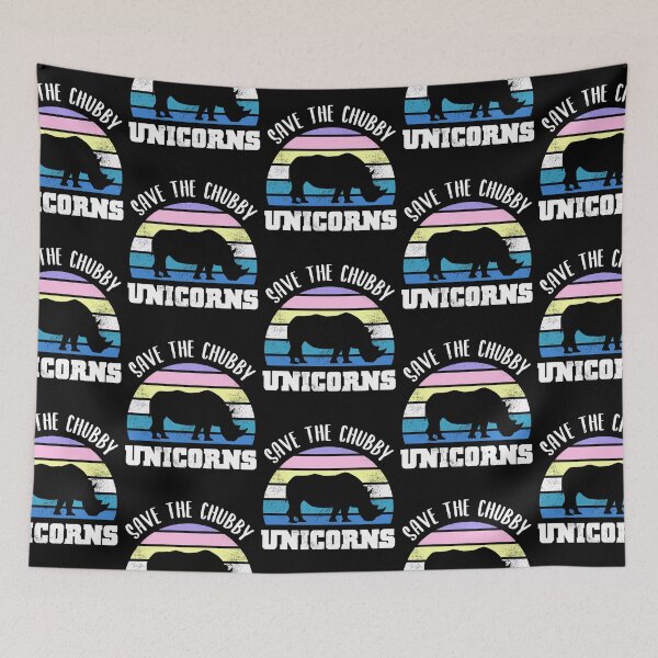 Item preview, Save The Chubby Unicorns Rhino Sunset designed and sold by aaronbolser.