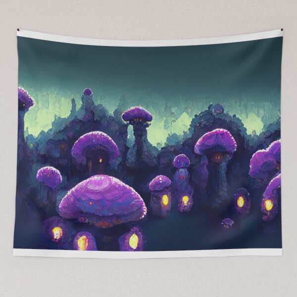 Item preview, Terraria: Glowing Mushroom Biome designed and sold by SteamedSashimi.