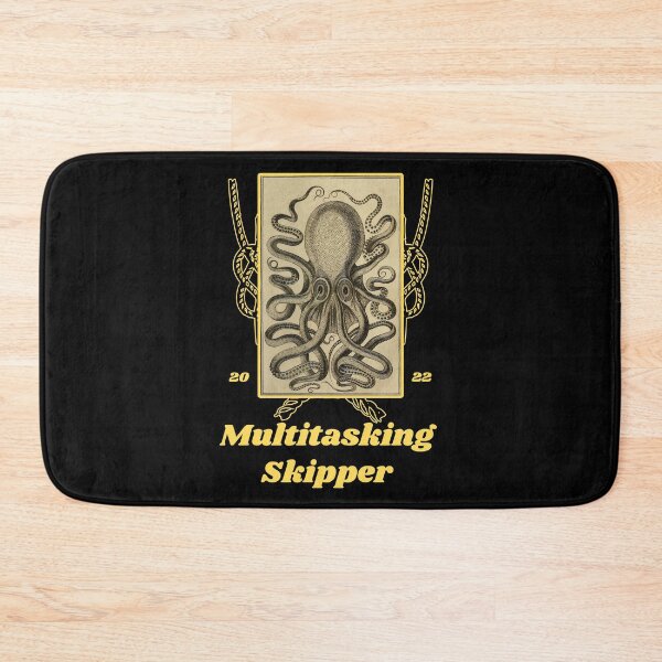 Item preview, 'Multitasking Skipper' Old Book Octopus Graphic - Funny Quotes Designs for T-shirts, stickers and other accessories designed and sold by Ridiculam Toga.