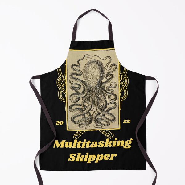 Item preview, 'Multitasking Skipper' Old Book Octopus Graphic - Funny Quotes Designs for T-shirts, stickers and other accessories designed and sold by Ridiculam Toga.