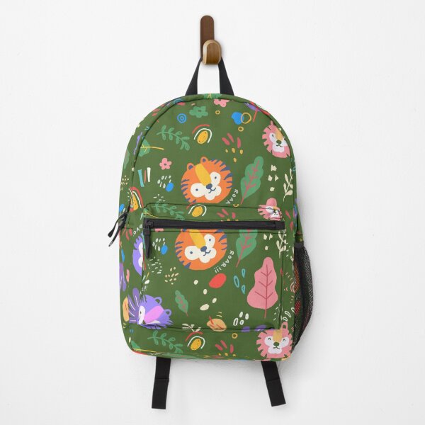 Item preview, Colorful Cute Tiger Animal Pattern Illustration designed and sold by unraven.