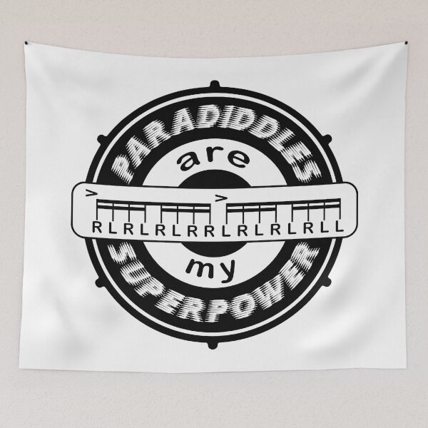 Item preview, PARADIDDLES ARE MY SUPERPOWER - DRUMMER PERCUSSIONIST black designed and sold by KoolDsignsMUSIC.