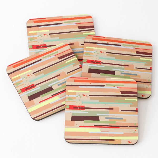 Item preview, Modern Minimalist Abstract Digital Painting - Horizontal Random Stripes designed and sold by MyArt23.
